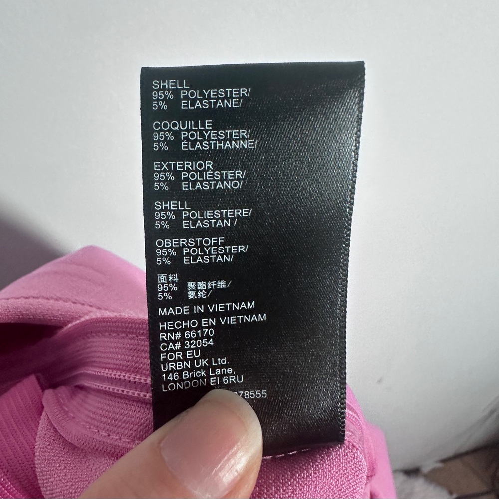 Urban Outfitters Pink Flare Pants Size 4 Side Zip Stretch - Picture 7 of 7